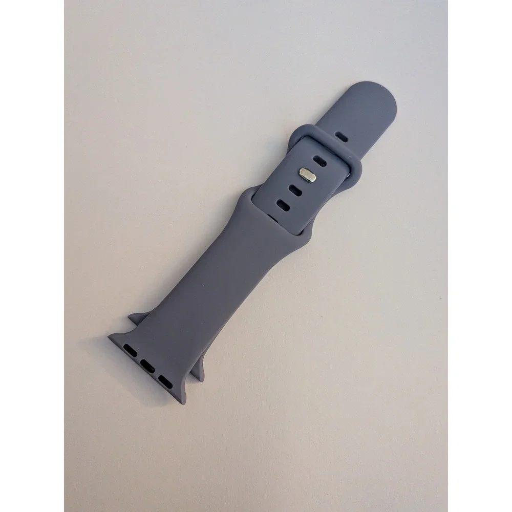 Apple Watch Sport Band Silicone Lavender Gray 38mm 40mm 41mm Replacement Strap